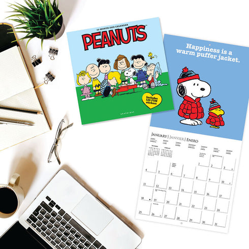 2026 PEANUTS HAPPINES IS 12X12 WALL CALENDAR